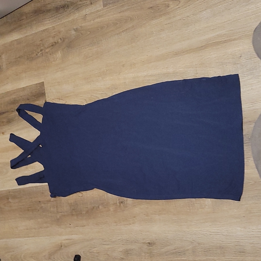 Blue Slim fit dress. S